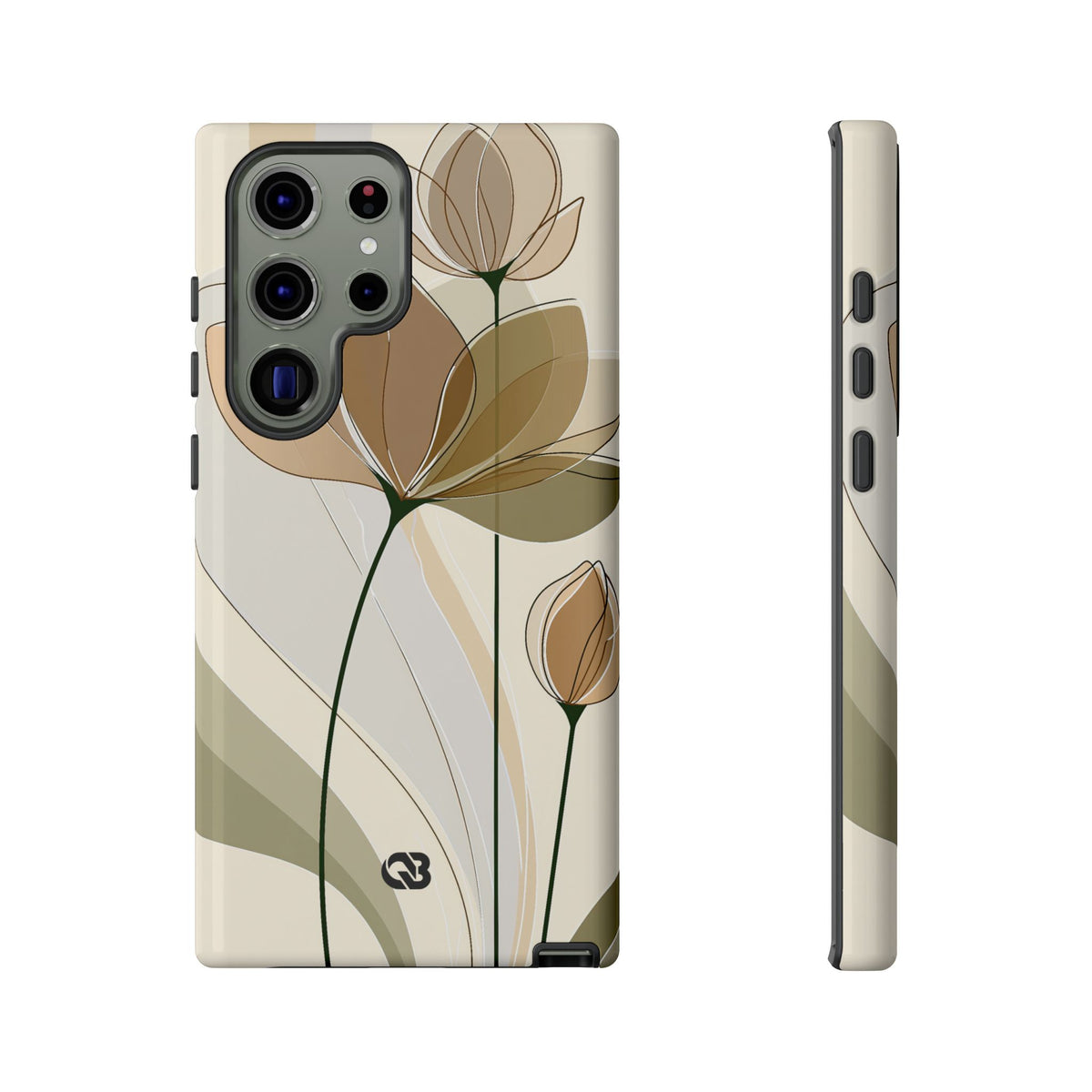 Translucent Petal Contour · Tough Phone Case for Samsung · Beige
