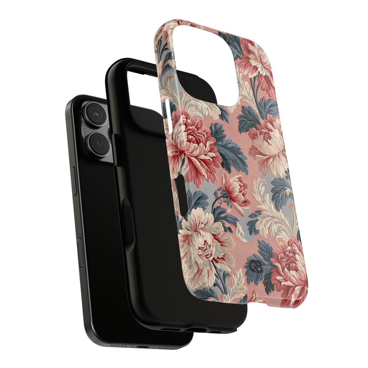 Blush Peony Jacquard · Tough Phone Case for iPhone · Pink