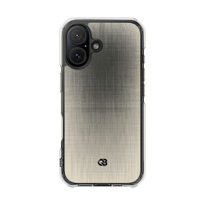Beige Impact MagSafe Phone Case for iPhone - Carbon Screen Grid