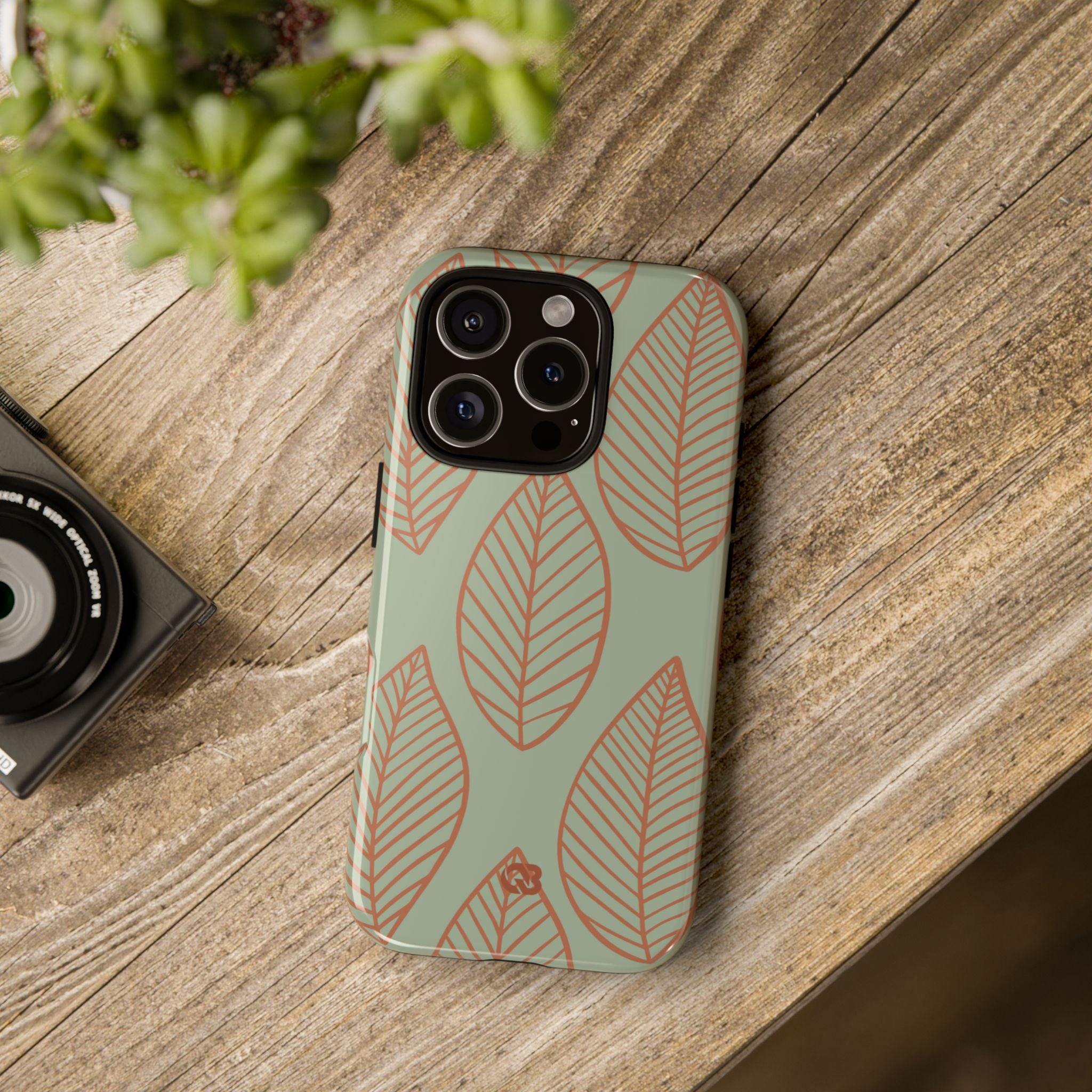 Sage Earth Leaves · Tough Phone Case for iPhone