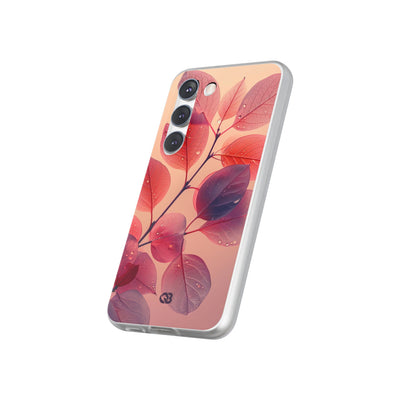 Dewy Magenta Foliage · Soft Phone Case for Samsung