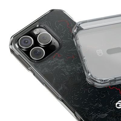 Crimson Rift · Clear Impact Magnetic Phone Case for iPhone ·  Black