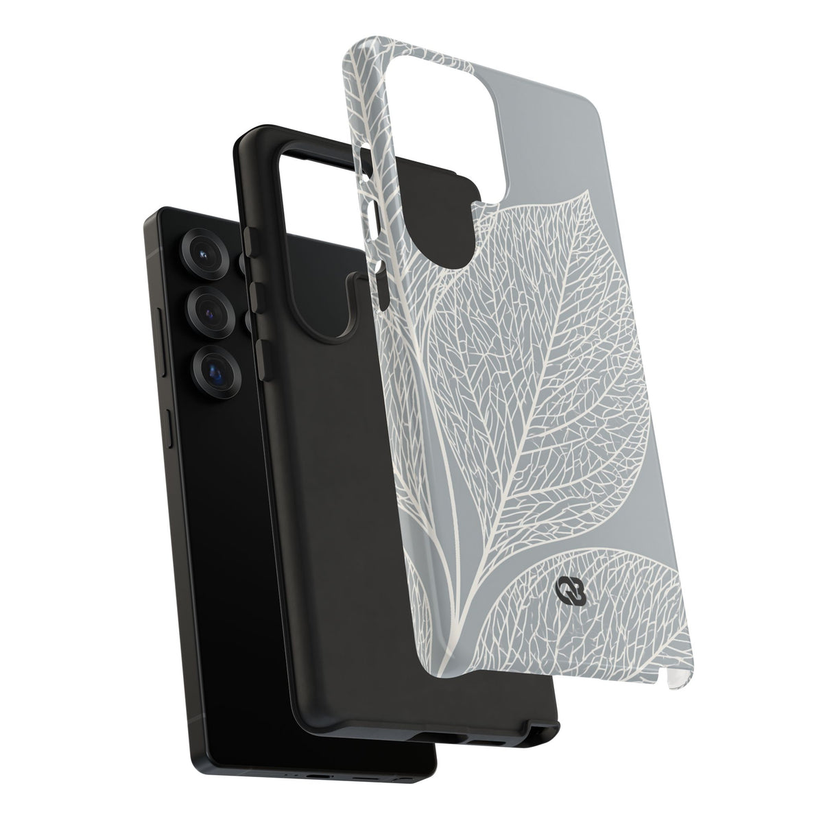 Minimal Leaf Skeleton · Tough Phone Case for Samsung · Grey