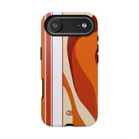 Orange Tough Phone Case for iPhone - Terracotta Metro Line