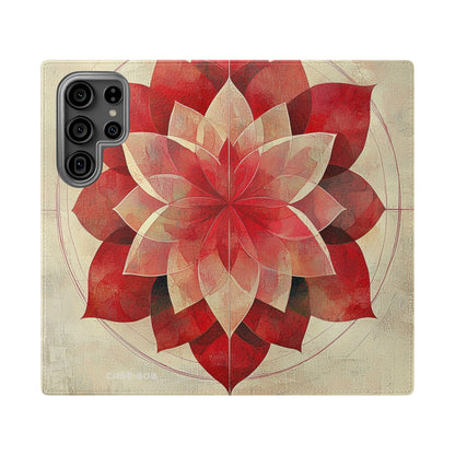 Crimson Bloom - Samsung S23 Ultra Case - Wallet