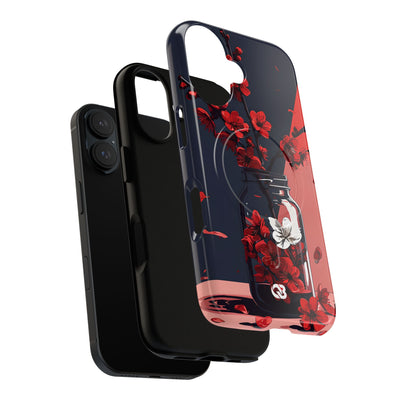 Crimson Blossom Jar · Tough+ Fundas para teléfono para iPhone · Magsafe