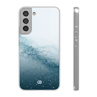 Teal Lite Phone Case for Samsung - Cyan Vector Lattice