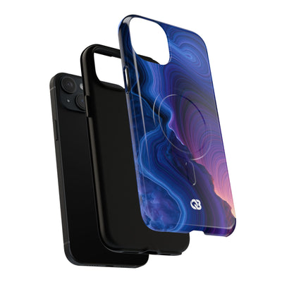 Radiant Strata · Tough 2.0 Magnetic Phone Case for iPhone · Blue