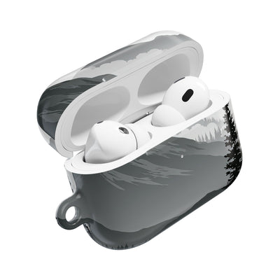 Alpine Horizon · Hard Case for AirPods & AirPods Pro · Black