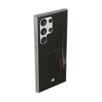 Black Lite Phone Case for Samsung - Corrupted Data Stream
