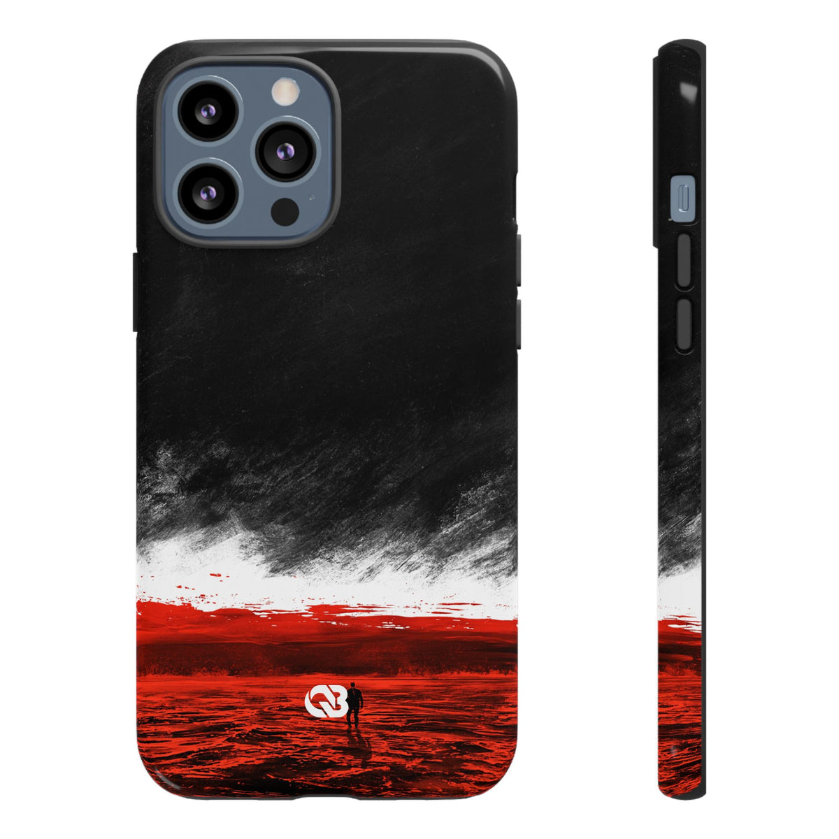 Crimson Horizon · Tough Phone Case for iPhone · Black