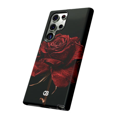 Crimson Noir Rose · Tough Phone Case for Samsung · Black