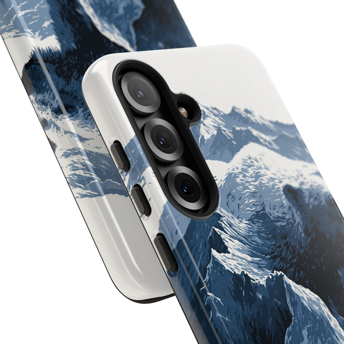 Fjord Summit Bear · Tough Phone Case for Samsung · Blue