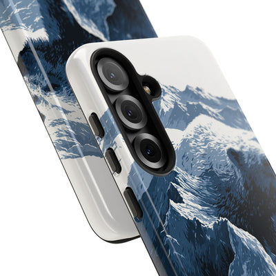 Fjord Summit Bear · Tough Phone Case for Samsung · Blue