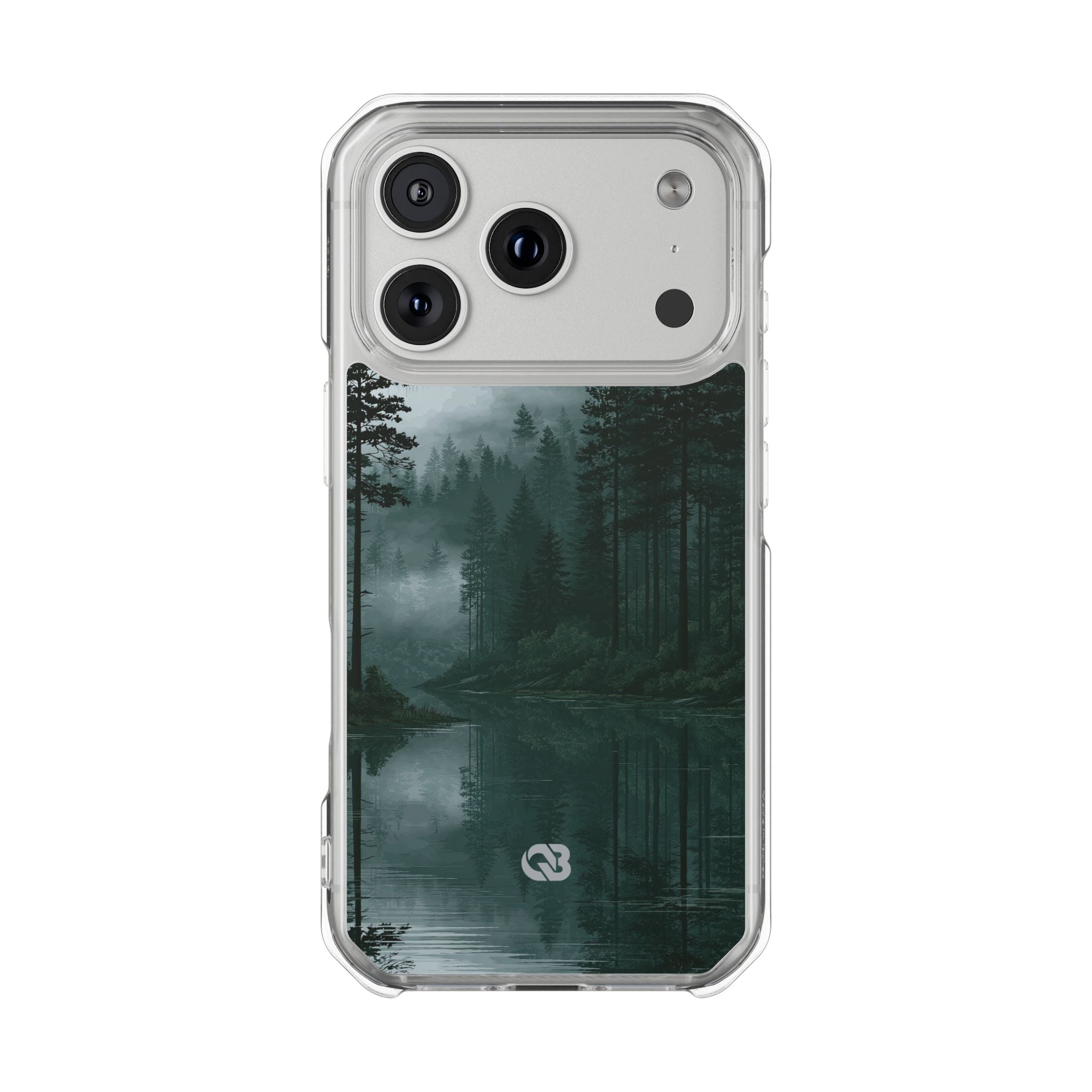 Green Impact MagSafe Phone Case for iPhone - Misty Evergreen Mirror