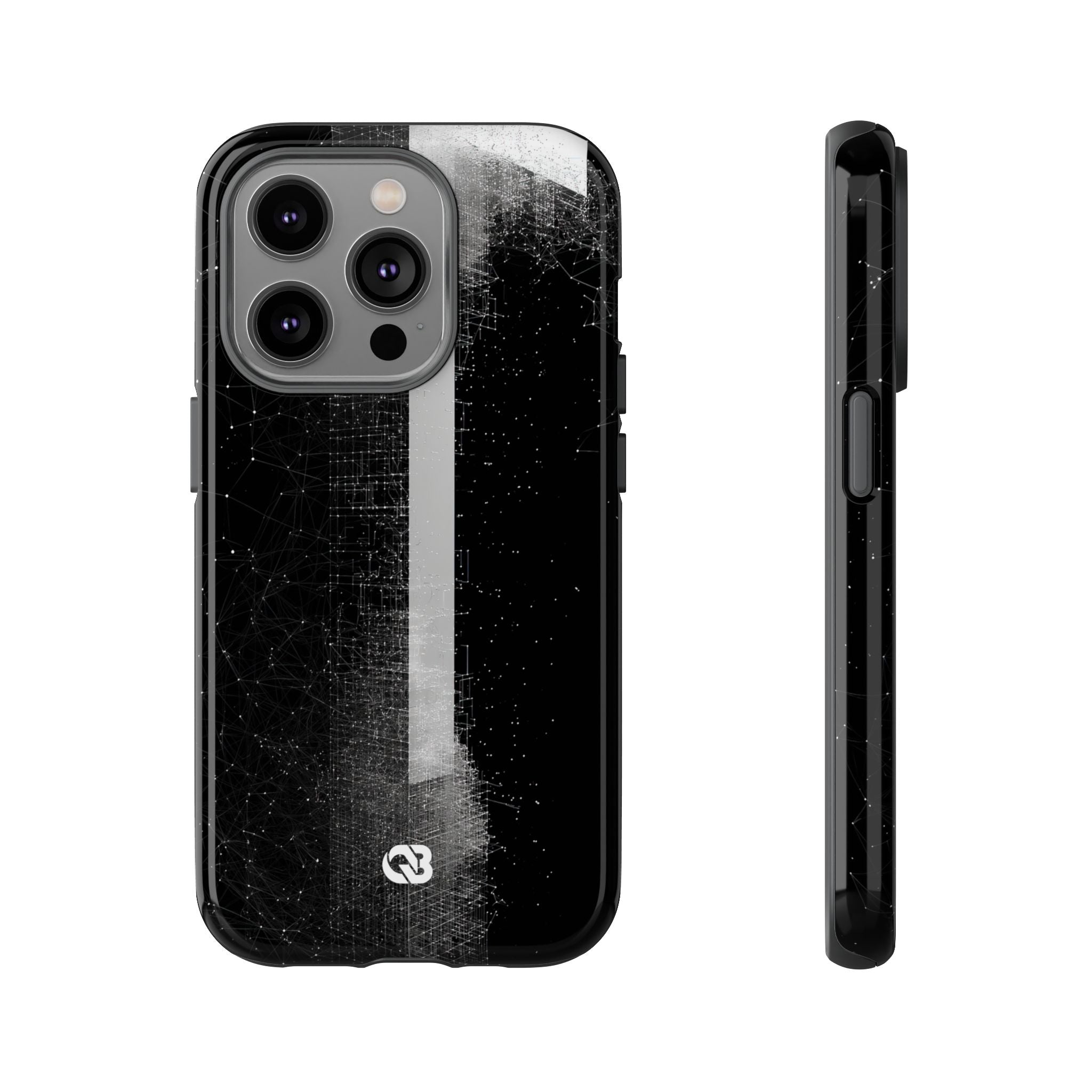 Black Tough Phone Case for iPhone - Vector Core Monolith