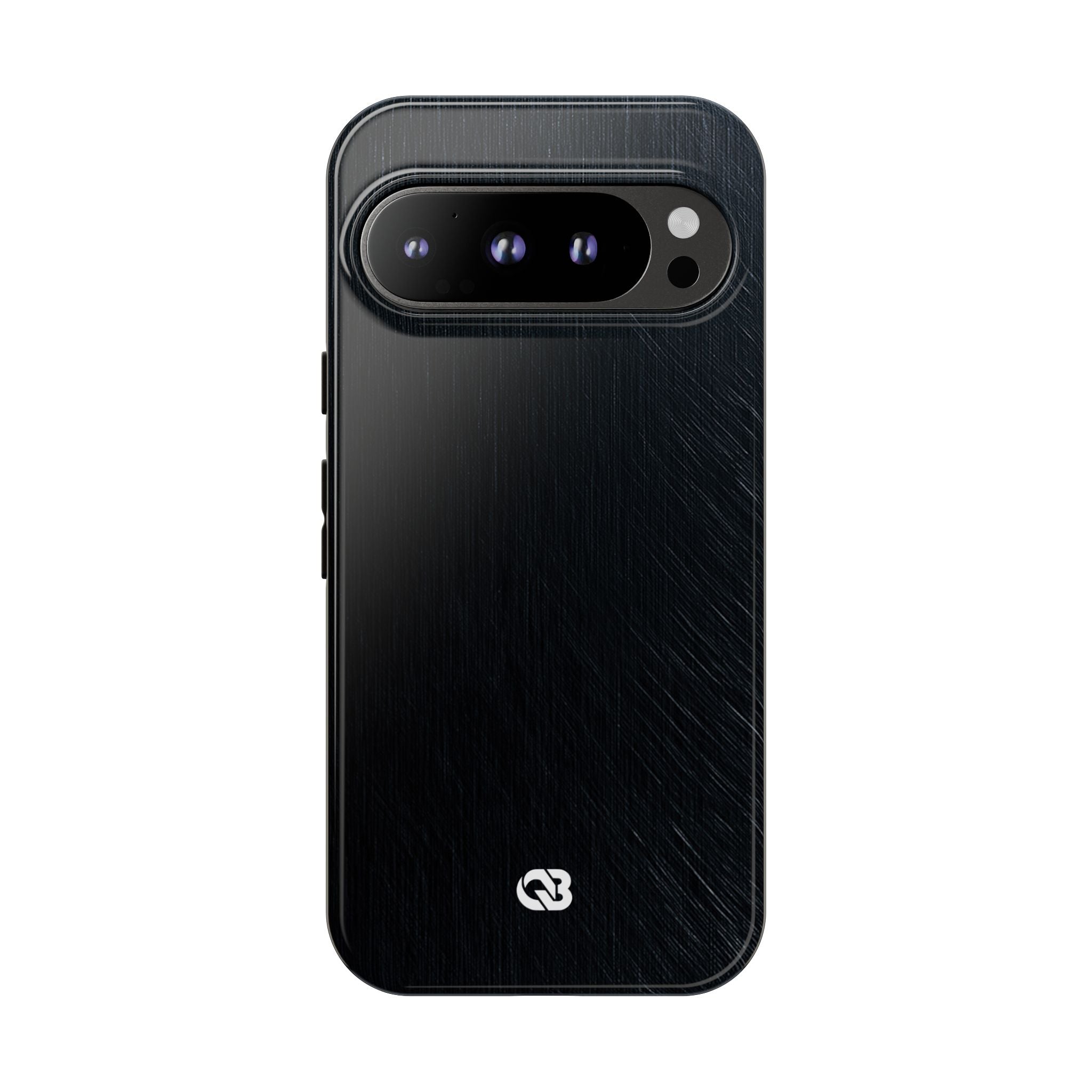 Black Tough Phone Case for Google Pixel - Midnight Brushed Grain