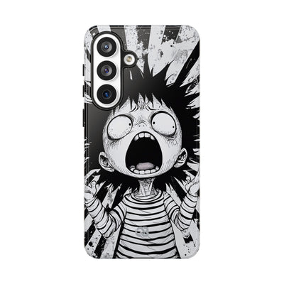 Chaotic Monochrome Scream · Tough Handyhülle für Samsung