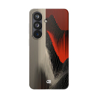 Red Lite Phone Case for Samsung - Crimson Pulse Topo