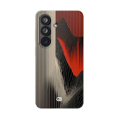Red Lite Phone Case for Samsung - Crimson Pulse Topo