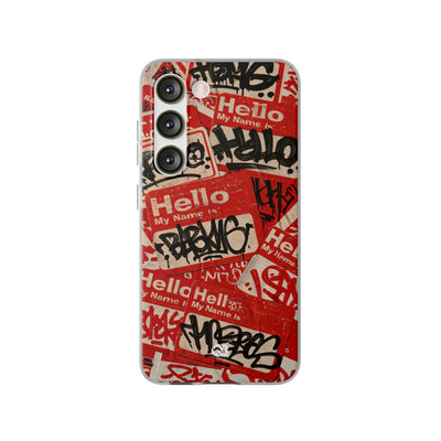 Slap Tag Collage · Lite Phone Case for Samsung · Red