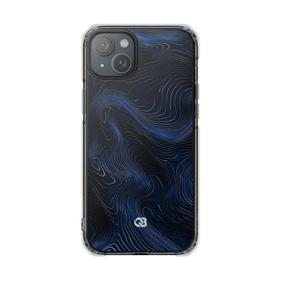 Blue Impact MagSafe Phone Case for iPhone - Cobalt Contour Ridge
