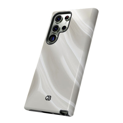 Liquid Enamel Fold · Tough Phone Case for Samsung · White
