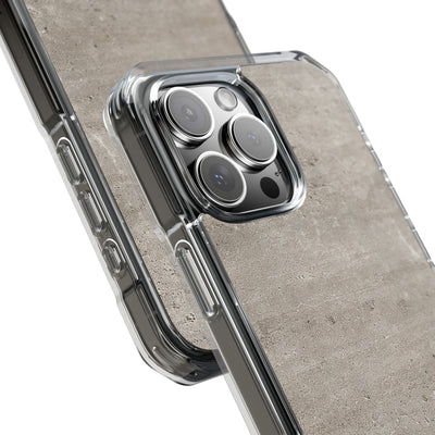 Grey Impact MagSafe Phone Case for iPhone - Brutalist Stone Grit