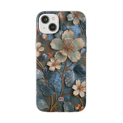 Gilded Blossom Reverie · Lite Phone Case for iPhone ·  Teal