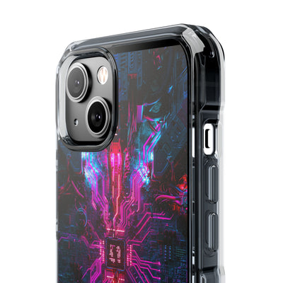 Neural Circuit Core · Clear Impact Magnetic Phone Case for iPhone ·  Black