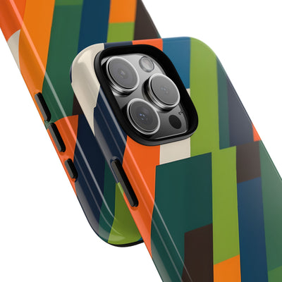 Custodia Retro Mosaico Angolata · Tough per iPhone