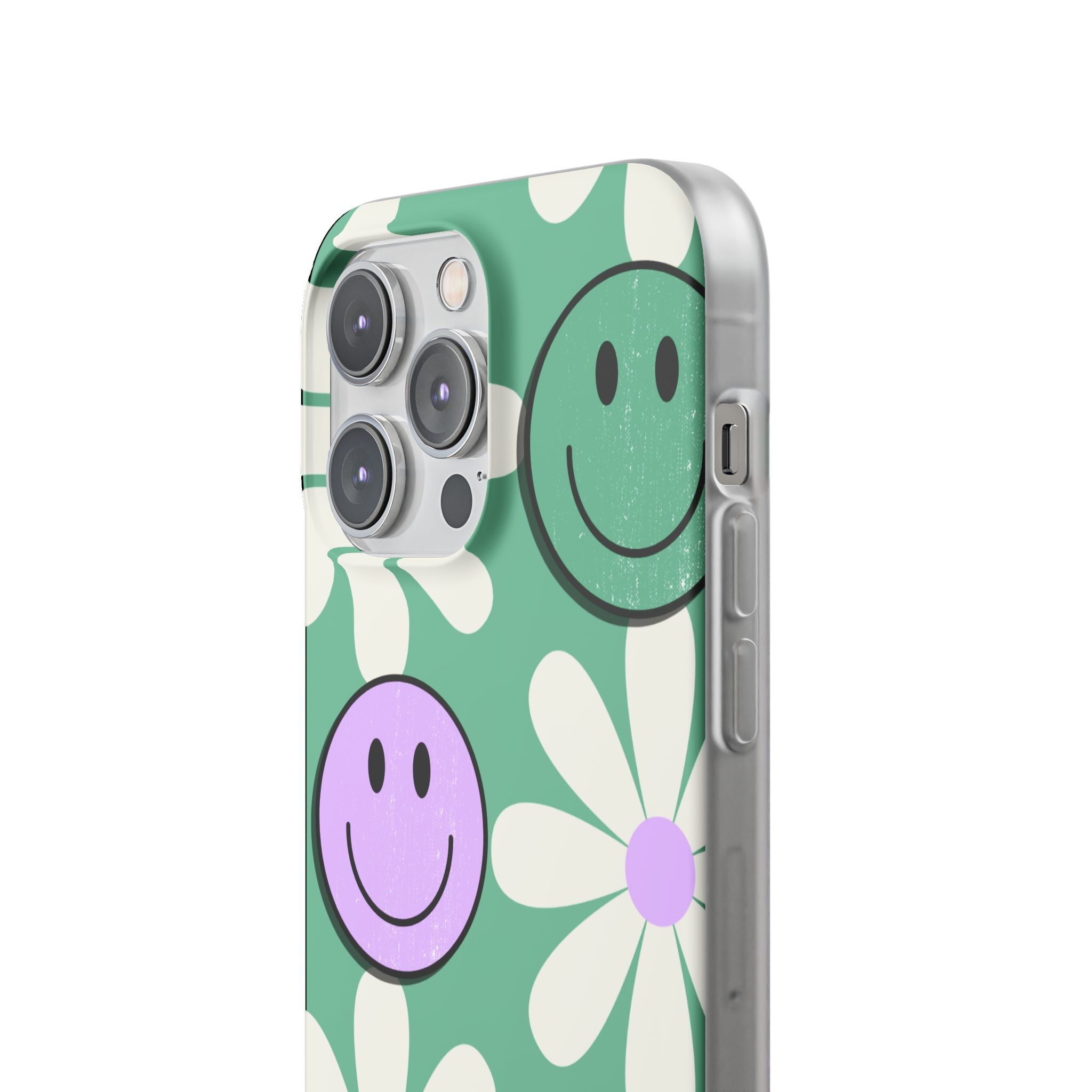 Smiley Daisy Glow iPhone 14 Pro Max Case - Soft