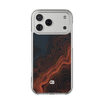 Black Impact MagSafe Phone Case for iPhone - Volcanic Basalt Map