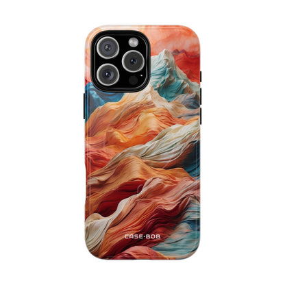 Fabric Peaks Cream iPhone 16 Pro Max Cover - Tough+