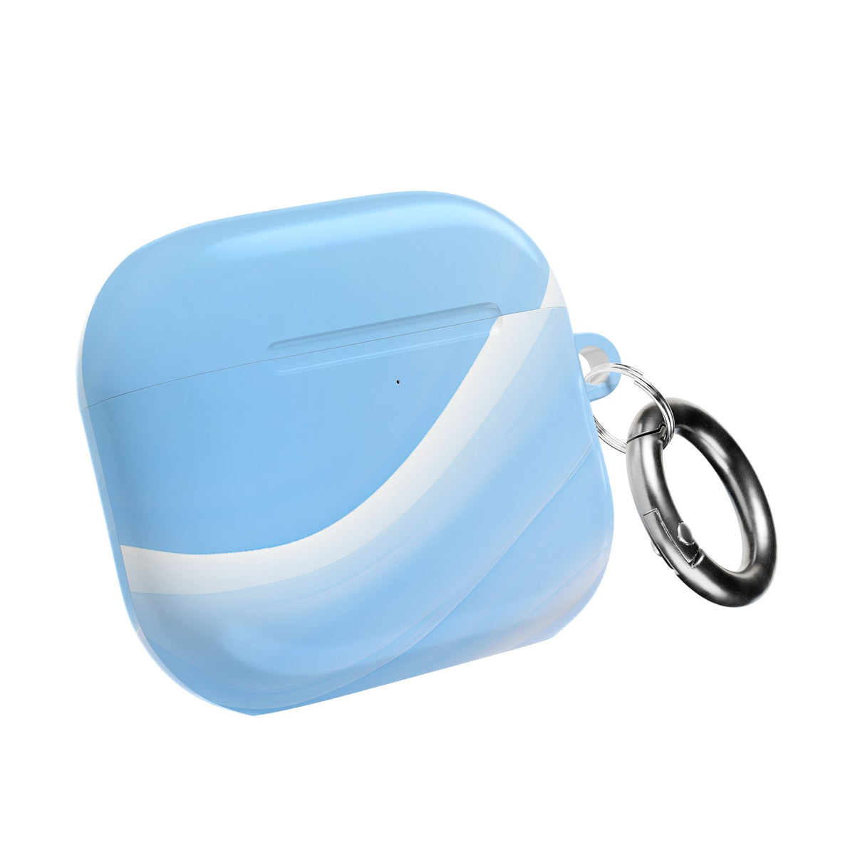 Glacial Contour Flow · Hard Case for AirPods & AirPods Pro · Blue