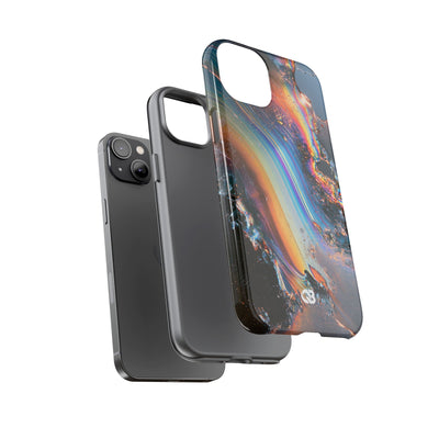 Prismatic Aura Flow · Tough Phone Case for iPhone · Blue