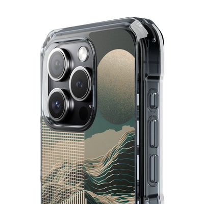 Green Impact MagSafe Phone Case for iPhone - Lunar Moss Topography