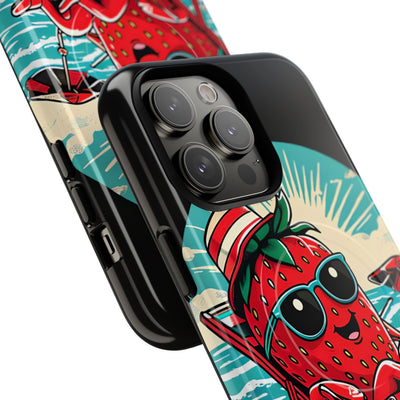 Retro Coastal Berry · Tough+ Hoesje voor iPhone · Magsafe