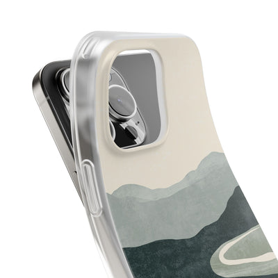 Green Lite Phone Case for iPhone - Misty Sage Valley