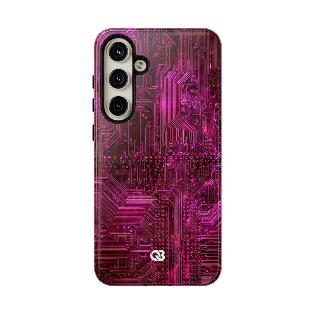 Magenta Circuit Trace · Tough Phone Case for Samsung · Pink