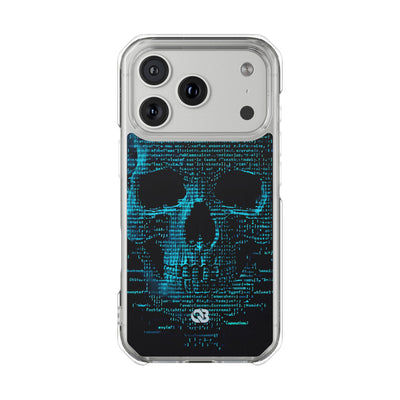 Cyan Glitch Skull · Impact Custodia per iPhone · Magsafe