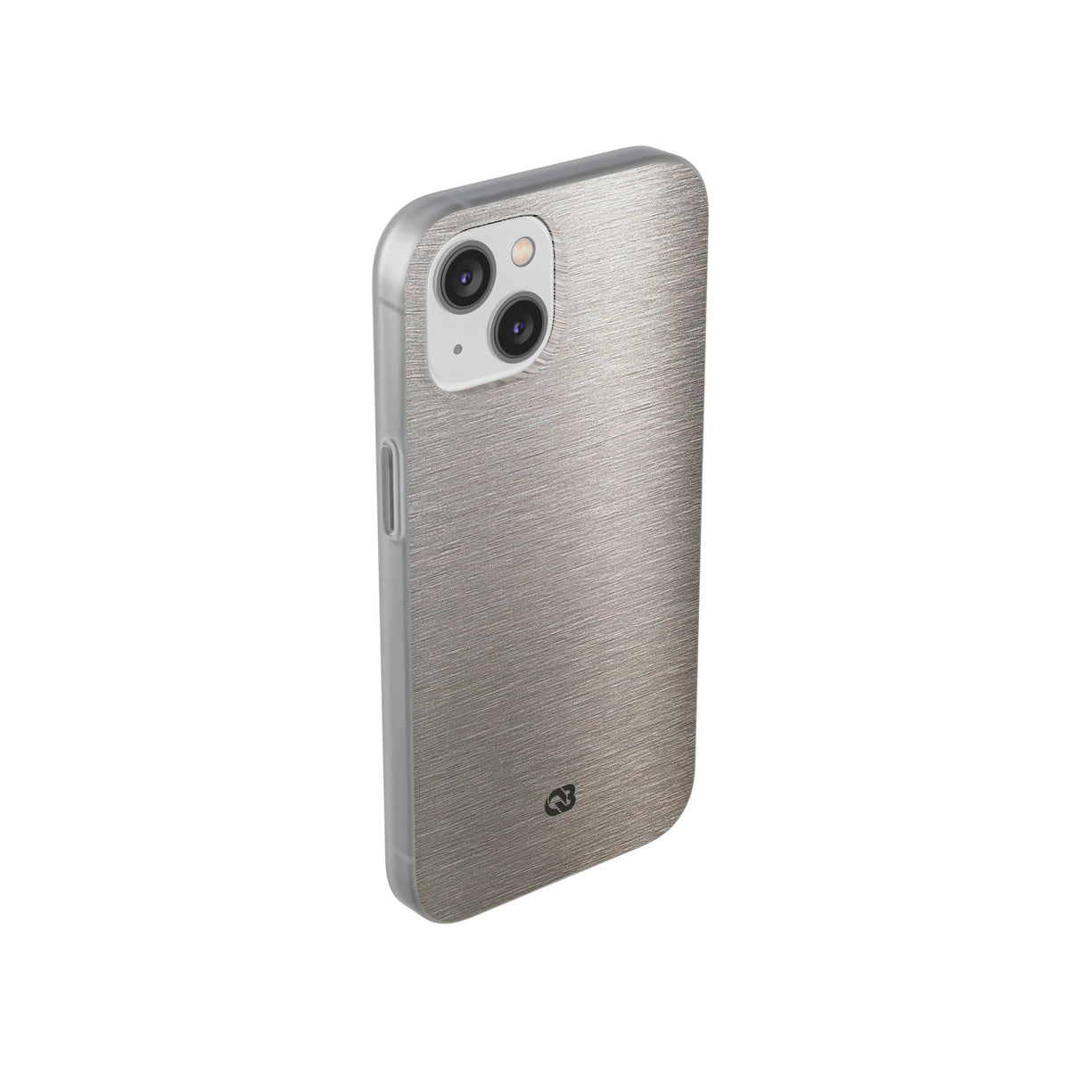 Brushed Silver Alloy · Lite Phone Case for iPhone ·  Silver