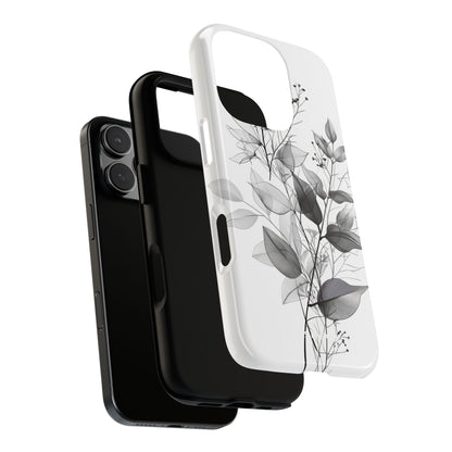 Graues Blatt Veil iPhone 16 Pro Case - Tough