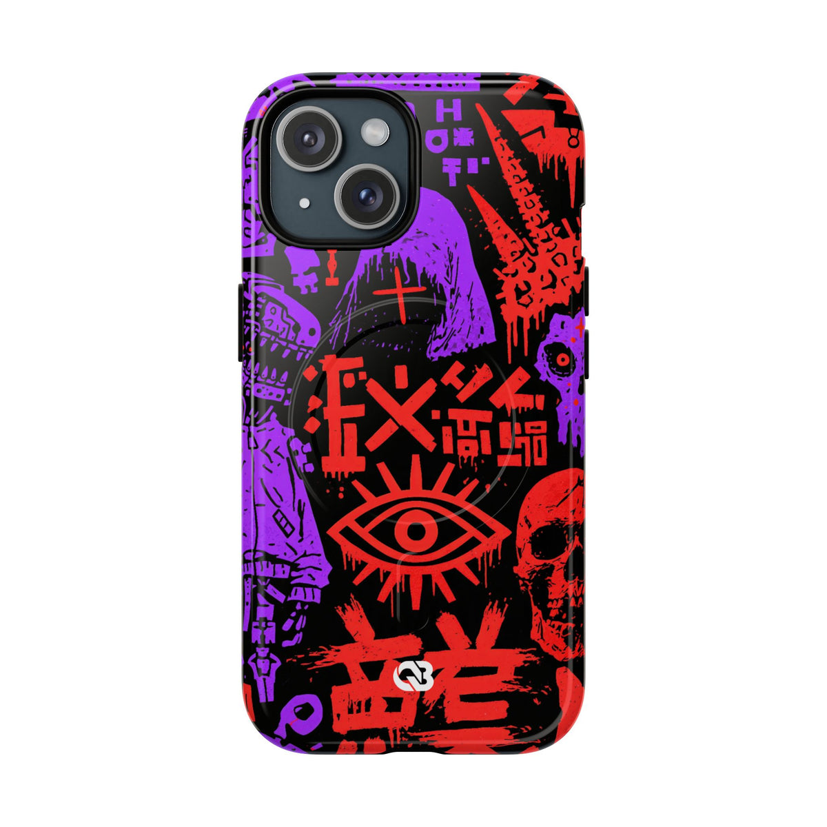 Underground Cyber Glyphs · Tough 2.0 Magnetic Phone Case for iPhone · Black