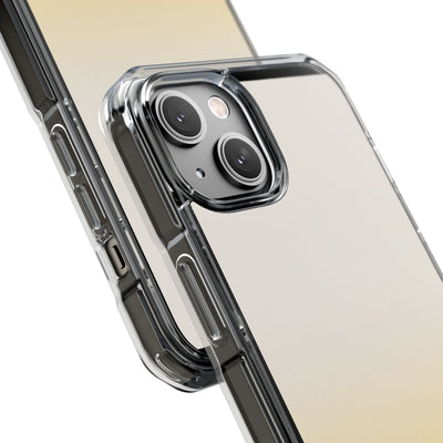 Solar Cream Ombre · Clear Impact Magnetic Phone Case for iPhone · Yellow