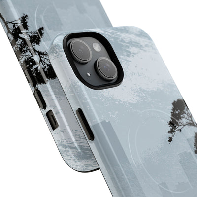 Grey Tough 2.0 Magsafe Phone Case for iPhone - Steel Slate Zen