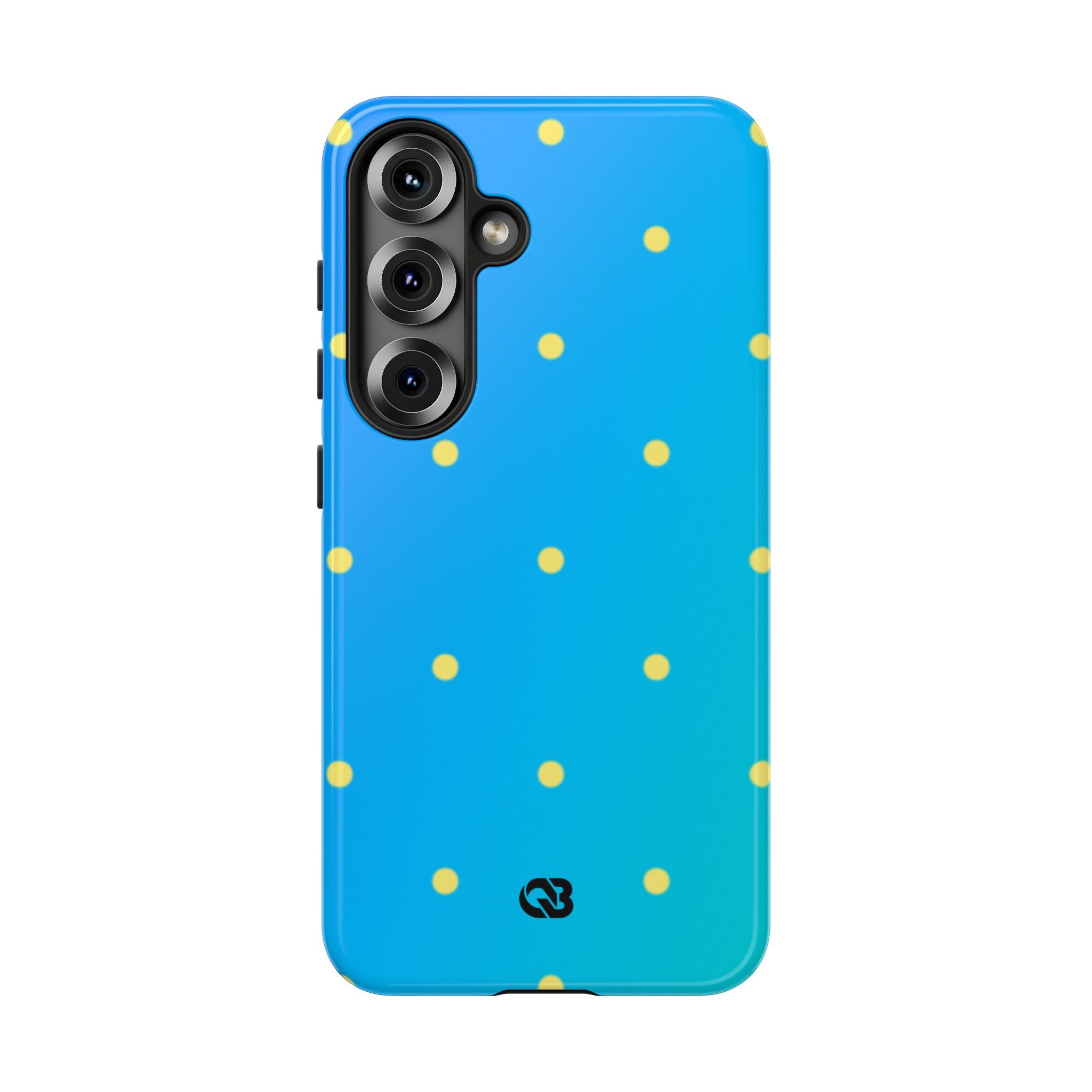 Cyan Sun Dots · Tough Custodia per Samsung