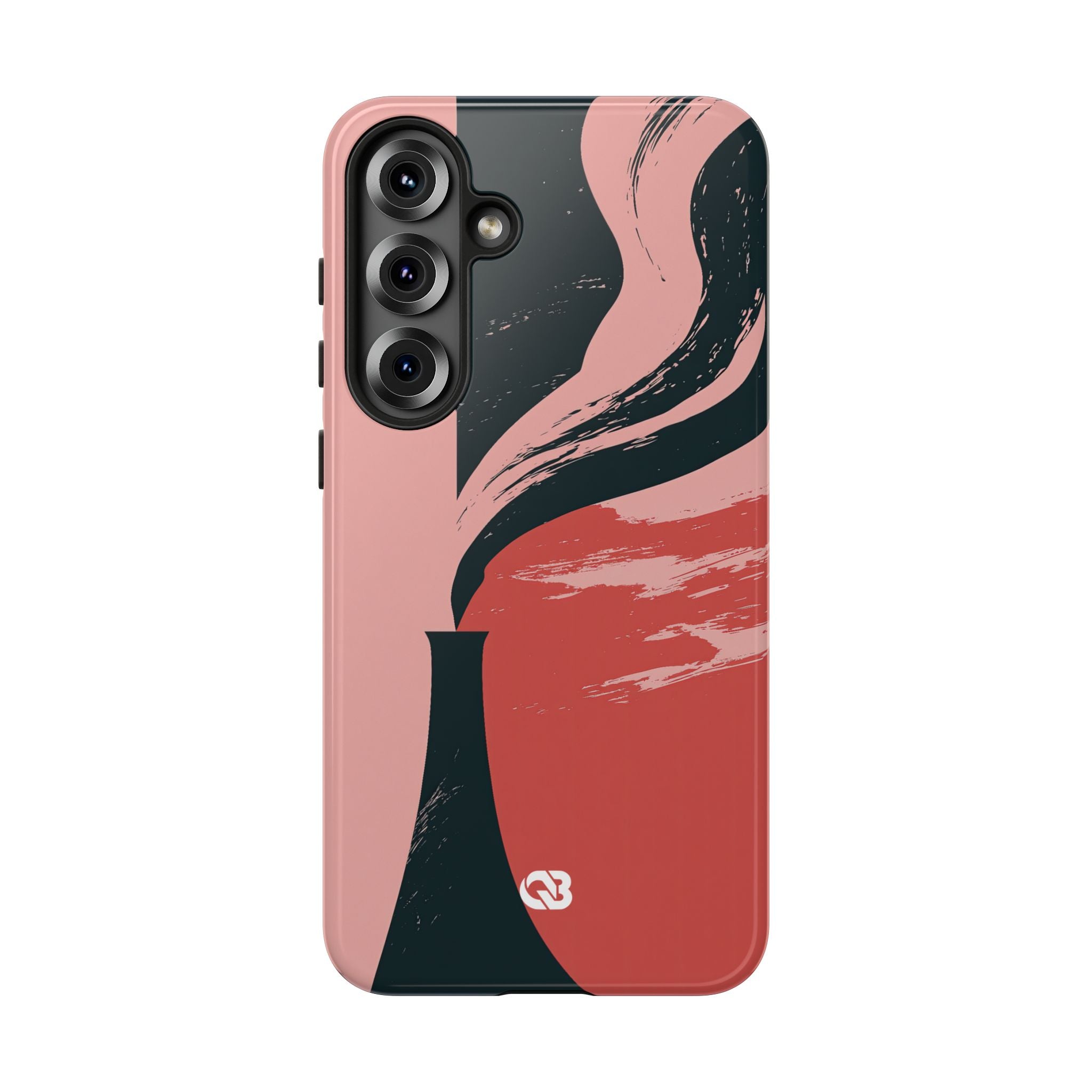 Pink Tough Phone Case for Samsung - Cinder Rose Plume