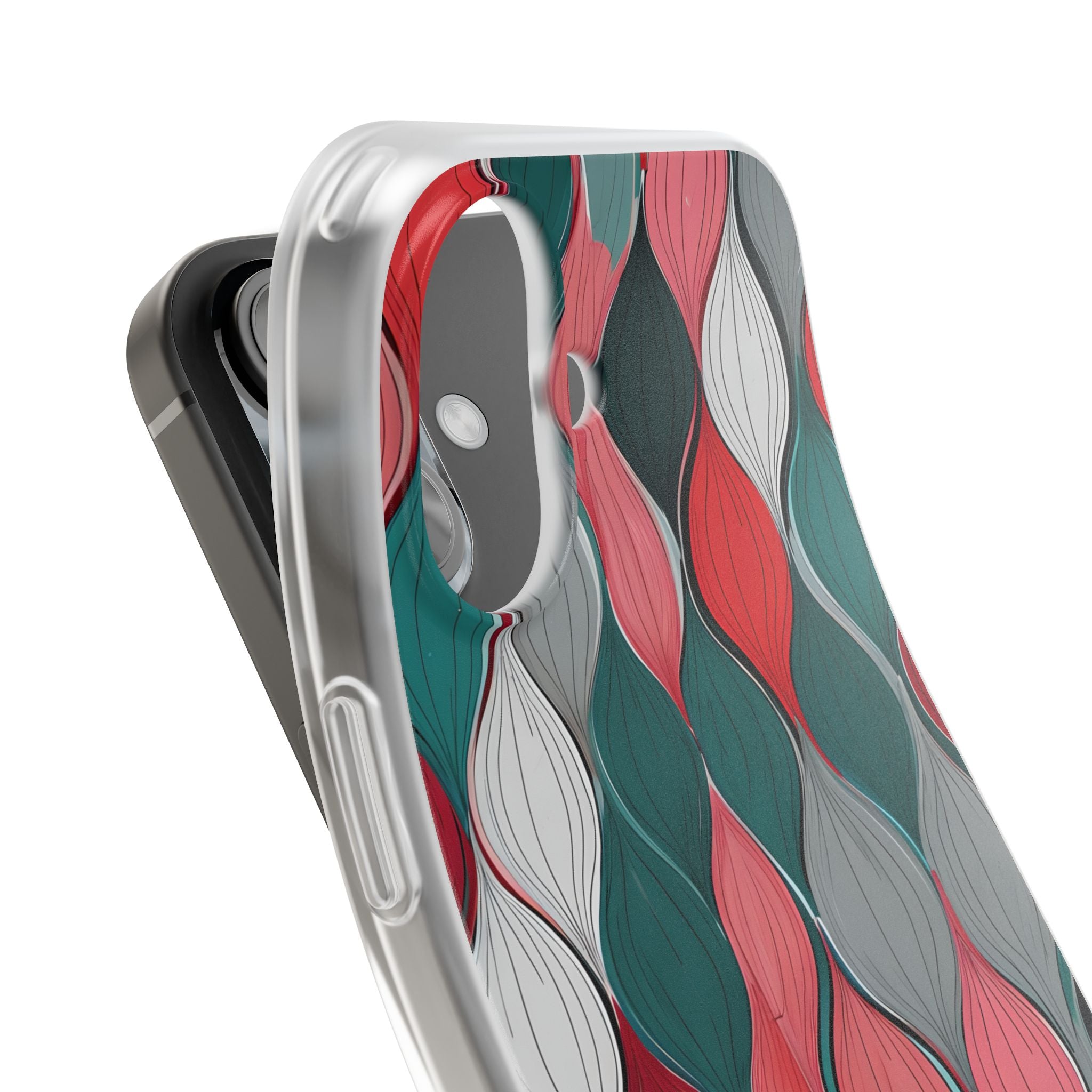 Slate Rose Ripple · Soft Phone Case for iPhone