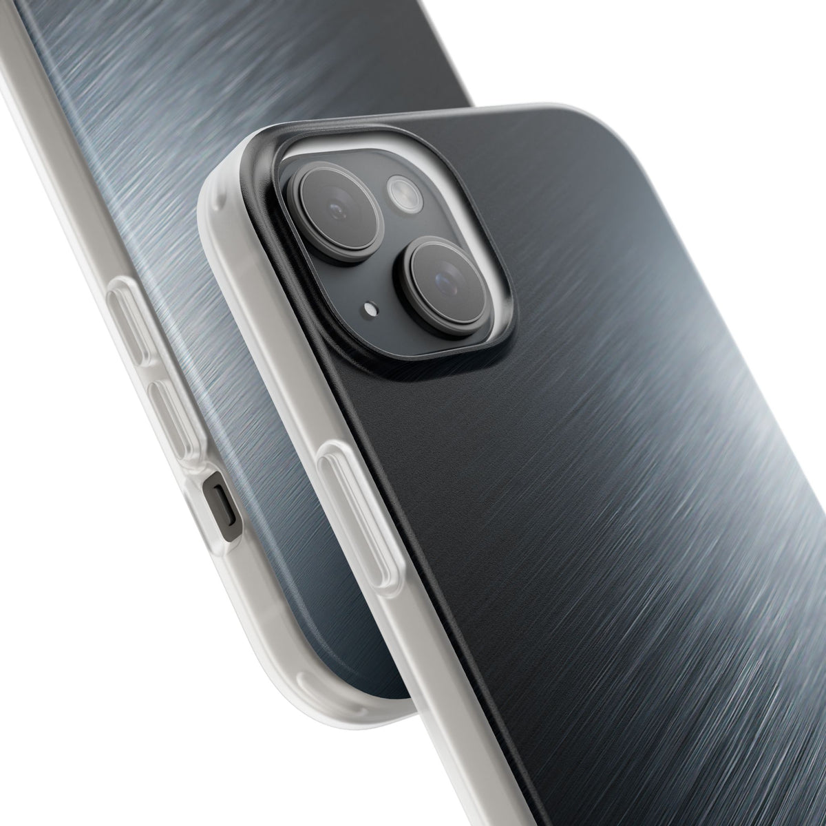 Brushed Obsidian Steel · Lite Phone Case for iPhone ·  Grey